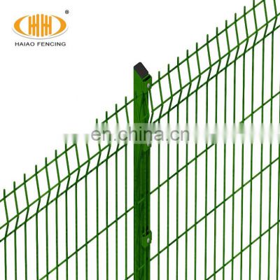 Powder Coated Construction Fence Square Post 3D Wire Mesh Fence