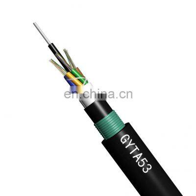 Direct Buried Steel Tape Armored 12 72 96 144 288 Core Fiber Optic Cable Price per Meter GYTA53 photo-2