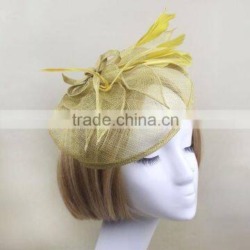 Wholesale Wedding/Party/Church Decorate Sinamay Base Hair Clip Fascinator