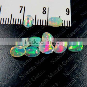 Ethiopian Opal 4x6 mm Oval cabochon