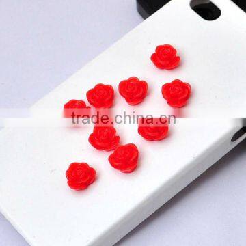 mobile phone case accessories red Rose decoration