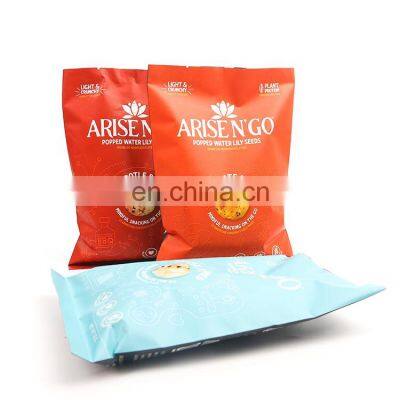 Custom Printed Snack Puffs Food Popcorn Potato Chips Packaging Bag Metallic Foil Coated Popcorn Bags