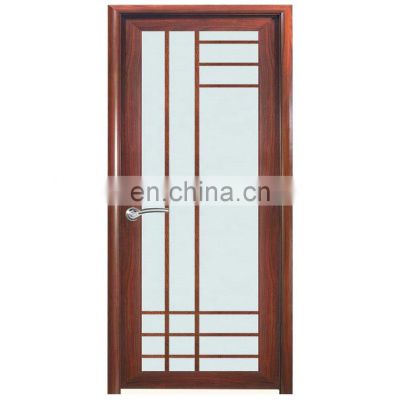 Latest design aluminum frosted glass toilet  balcony casement door