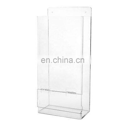 Clear Acrylic Hairnet Dispenser Plastic Storage Standing/Wall Mount Acrylic Hair Net Container for Laboratory