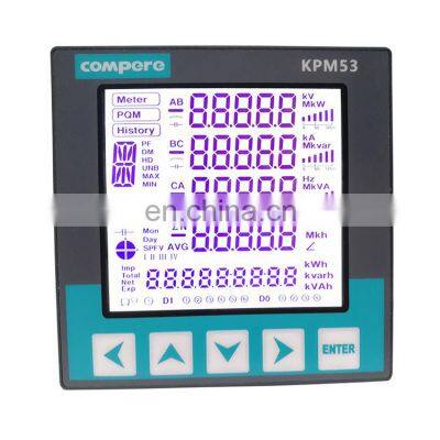 True Real Time Energy Analyzer 3 Phase Smart Power Meter Digital Panel Meter Power Quality Analyzer