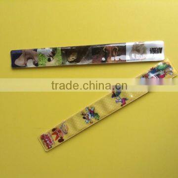 2015 Hot sale OEM slap wristband/slap band/reflective snap band