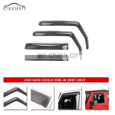 Дождевой экран для автомобильных окон Jeep Wrangler, солнцезащитный козырек, автомобильные аксессуары photo-3