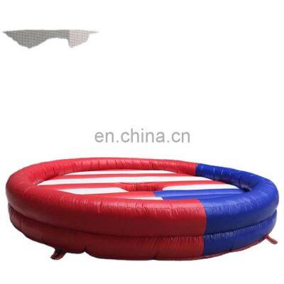 Customized sport games inflatable mechanical bull wipeout for kids