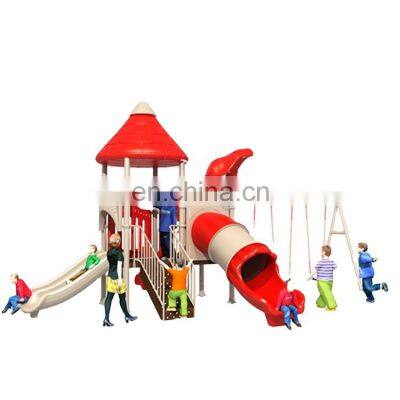 Safety And Nice Outdoor Plastic Slide Kids Swing Set Equipment Toys For Children