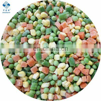 IQF Frozen Mixed Vegetables Carrot sweet corn green pea and Green bean cuts