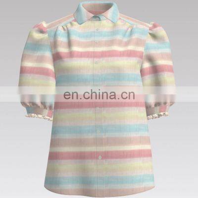 New Arrival Rainbow Crepe Design Two Colorway