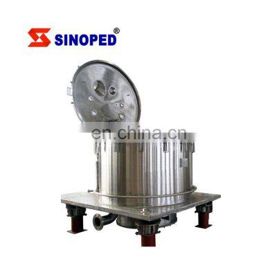 Vertical bottom discharge filtration peeler centrifuge used in chemical industry