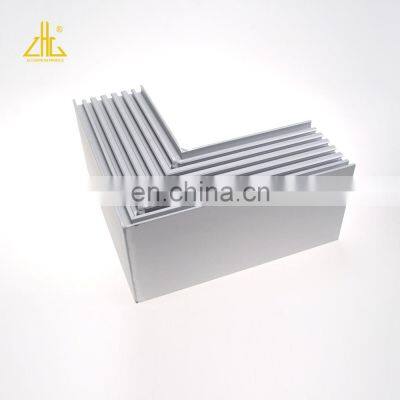 Hot!brush alloy aluminium angle square  bar  with large dimension and kinds of  dimension with different coated