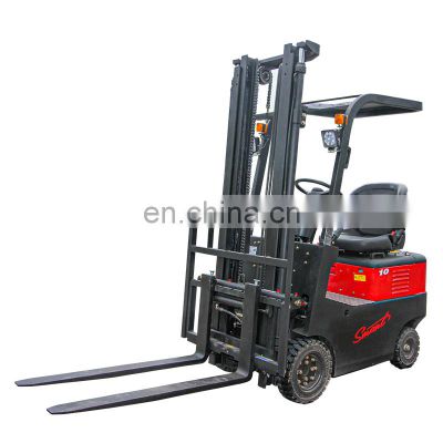 Low price 750KG four-wheel Mini Battery Electric Forklift truck