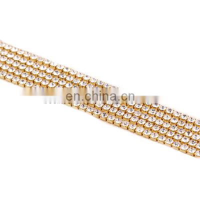 Fashion High Quality Metal Rhinestone Chain Bulk