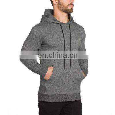 Charcoal plain gym muscle fit hoodie with printing or Embroidery logo Sweatshirt manufacturer Pakistan