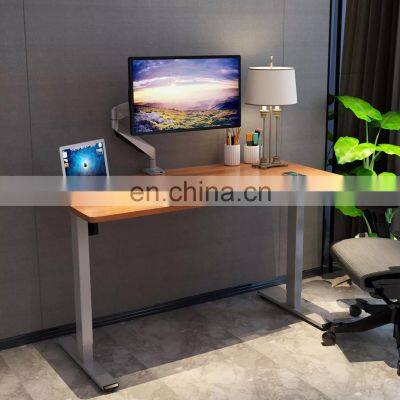 White Frame Dual Motor Ergonomic Office Standing Electric Height Adjustable Computer Desk photo-2