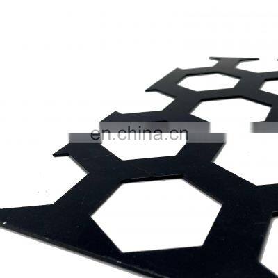 Custom Color Hexagonal Hole Perforated Metal Mesh Plate For Decoration