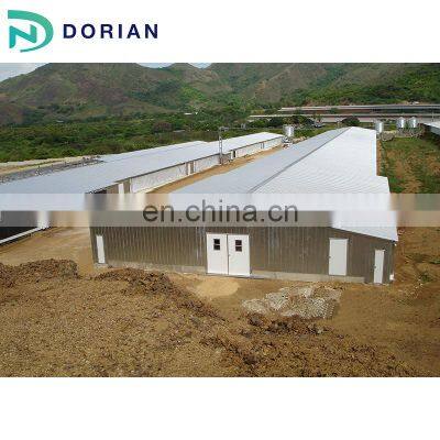 Low Cost Prefabricated poultry farm Steel Structure chicken poultry hangar