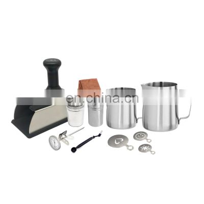 2021 Hot selling manual grinder tools barista maker luxury suitcase  Starter Kit for Barista Coffee in cheap Price