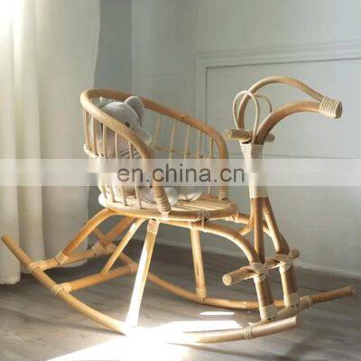 Hot Sale Rattan Rocking Horse Toy boho toy Kid's Toy Vietnam Manufacturer