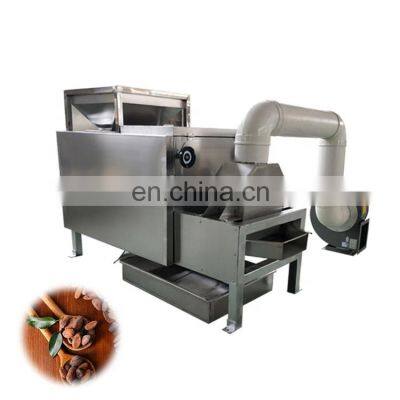 cocoa powder making machine Removing Peanut Skin Cocoa Beans Peeler And Half Cutter machine