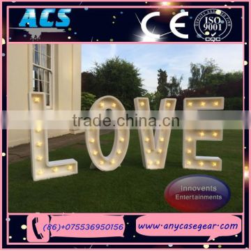 ACS Giant illuminated LOVE letters&waterproof led bulb love letter