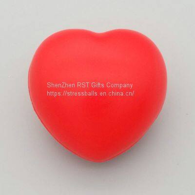 Pu Foam Heart-Shaped Anti Stress Ball Soft Bouncy Ball For Toys