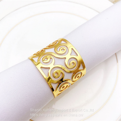 Manufacturer Wholesale Stock Hotel Banquet Event Stainless Steel Metal Napkin Rings photo-3