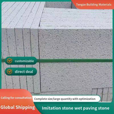 Imitation stone PC brick brick brick cement quartz brick striped brick imitation marble blind road courtyard sidewalk outdoor brick