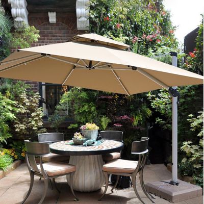 Online celebrity campsite sunshade umbrella outdoor courtyard garden solar umbrella leisure terrace stall Roman umbrella advertising canopy