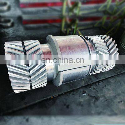 Grade 4 Precision mechanical transmission industrial gear shaft double helical gear shaft