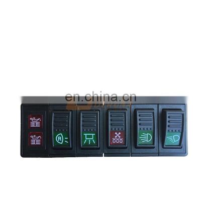 WEICHAI Engine Shacman F2000 L3000 M3000 F3000 X3000 X6000 Truck Spare Parts 81.25907.0225 Light Brightness Rocker Switch