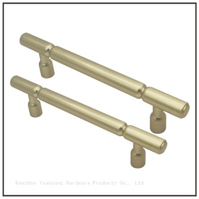 Modern drawer champagne gold pull factory directly cupboard closet handles in gold