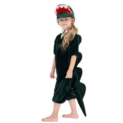 Hot selling stage costumes for boys, girls, and children, European and American drama short animal crocodile performance suit set