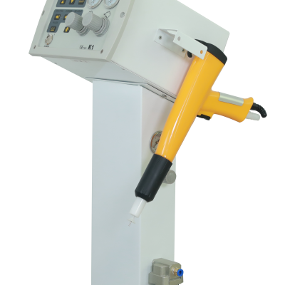 HXC-310 Durable Powder Cartridge Vacuum Adsorption Coating Electrostatic Metal Spraying Machine With Roller photo-4