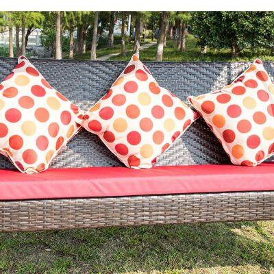 Outdoor Furniture Rattan Three Seater Red Bean Swing Hanging Chair photo-3