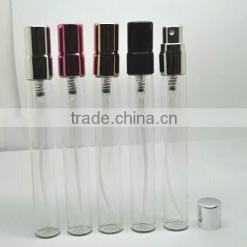 10ml tubular glass vial with metal pump sprayer