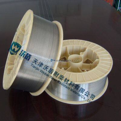 Fils de soudage à flux tubulaire pour revêtement dur surcharge pour les rouleaux de pressage de ciment et les rouleaux d'usine d'acier, ainsi que pour la réparation de produits métalliques