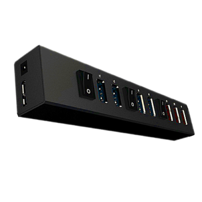 7 in 1 Aluminium Alloy USB Hub USB 3.0 Docking Station Extender Adapter for Computer Accessories photo-3