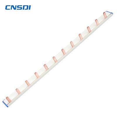 CNSDI Pin Type 63A Copper Comb Busbar With PVC Enclosure for Circuit Breaker photo-3