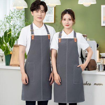 Bulk Custom Branding Waterproof Slide-Buckle Apron Breathable Polyester 5 Colors for Cleaning Kitchen Usage Chef's Bib Waist photo-4