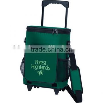 Nice green folding trolley shopping bag