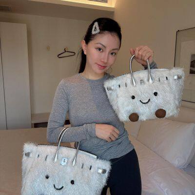 Новый стильный дизайн Jlly Cat Doll Bag. Прекрасный плюшевый платиновый мешочек Bk Elf Handbag