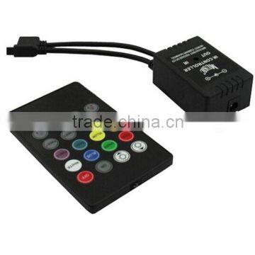 DC12V IR Music Controller With 20 Keys Remote for RGB LED Strip Light photo-3