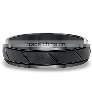 2016 Newest Design Tungsten Men's Diagonal Cut Band 6mm