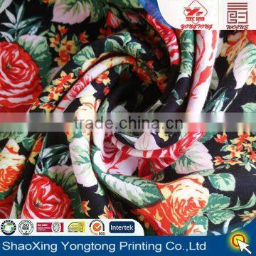 brasil on flower design rayon fabric