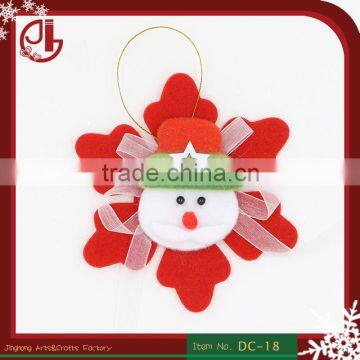 Felt Snowflake Christmas Tree Ornaments Supplies Type Craft Christmas Ornament OEM Wholesale