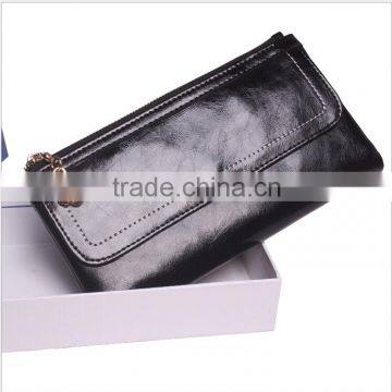 RFID Blocking Cowhide Leather Beautiful Women Wallet/Lady Purse photo-2