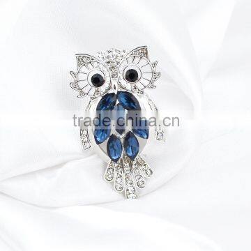 Beautiful Elegant Crystal Owl Rhinestone Brooches Fashion Hot Selling Animal Brooch photo-3